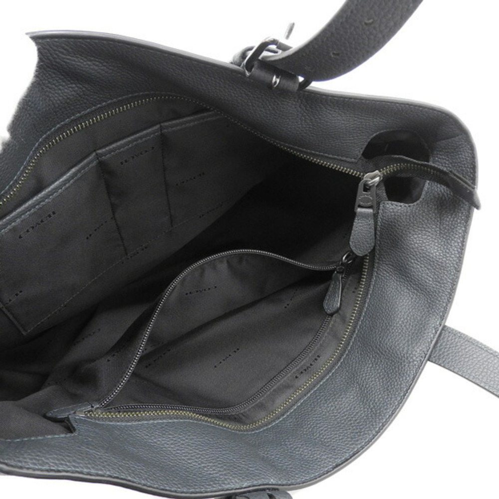 COACH leather metropolitan tote bag khaki - Picture 8 of 9